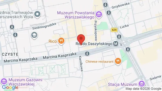 Apartments for rent i Warszawa Wola - kort over placeringen