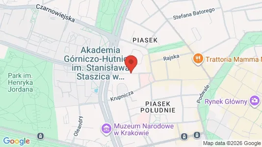 Apartments for rent i Kraków Śródmieście - kort over placeringen