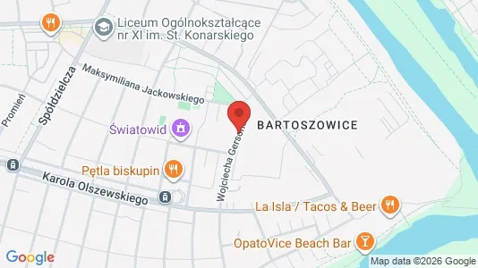 Apartments for rent i Wrocław - kort over placeringen