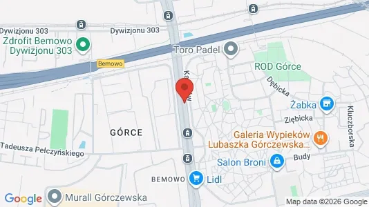 Apartments for rent i Warszawa Bemowo - kort over placeringen
