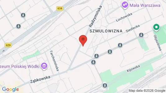 Apartments for rent i Warszawa Praga-Północ - kort over placeringen