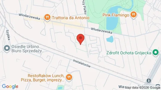 Apartments for rent i Warszawa Ochota - kort over placeringen