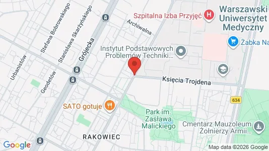 Apartments for rent i Warszawa Ochota - kort over placeringen