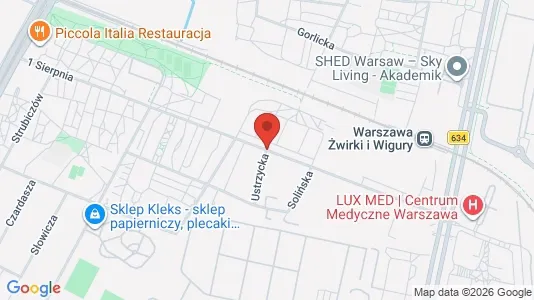 Apartments for rent i Warszawa Włochy - kort over placeringen