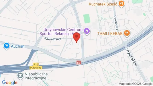 Apartments for rent i Warszawa Ursynów - kort over placeringen