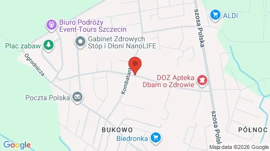 Apartments for rent i Szczecin - kort over placeringen