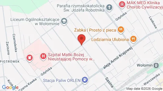 Apartments for rent i Wołomiński - kort over placeringen