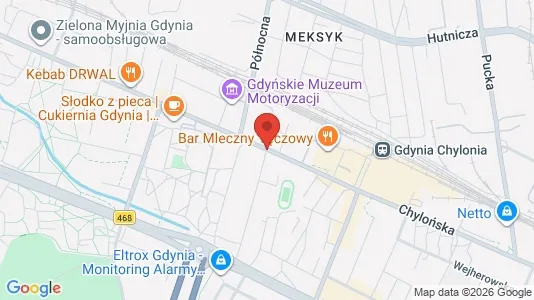 Apartments for rent i Gdynia - kort over placeringen
