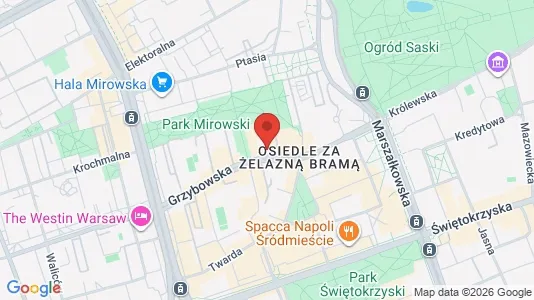 Rooms for rent i Warszawa Śródmieście - kort over placeringen