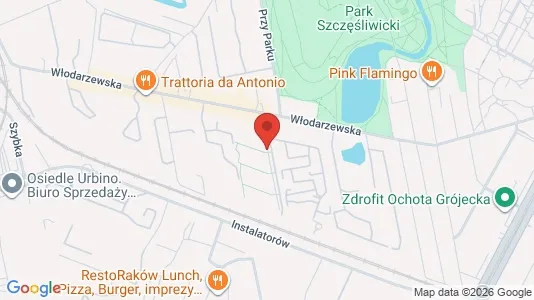 Apartments for rent i Warszawa Ochota - kort over placeringen