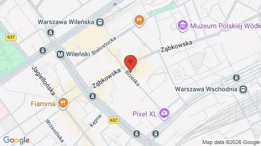 Apartments for rent i Warszawa Praga-Północ - kort over placeringen