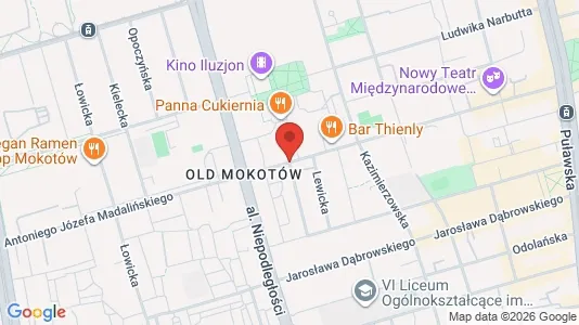 Apartments for rent i Warszawa Mokotów - kort over placeringen