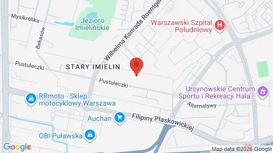 Apartments for rent i Warszawa Ursynów - kort over placeringen