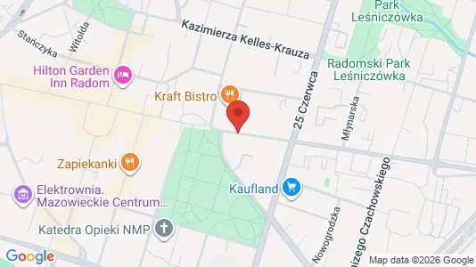 Rooms for rent i Radom - kort over placeringen