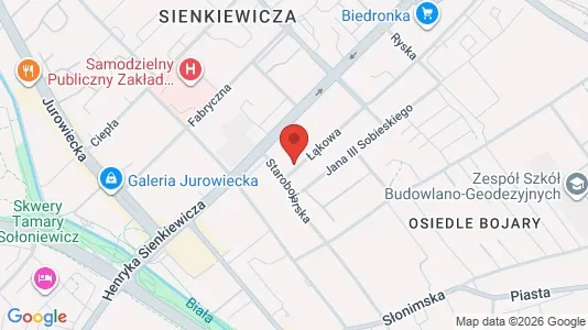 Apartments for rent i Białystok - kort over placeringen