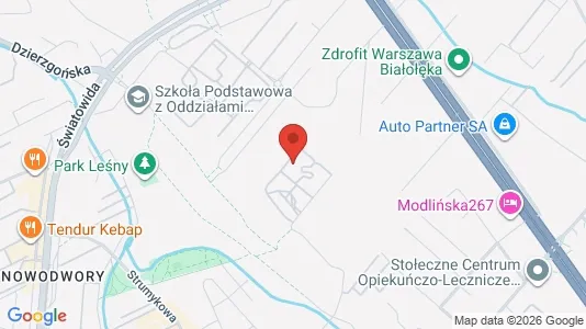 Apartments for rent i Warszawa Białołęka - kort over placeringen