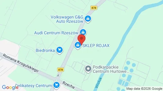 Apartments for rent i Rzeszów - kort over placeringen