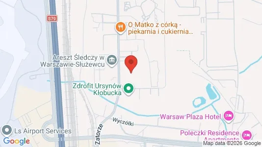 Apartments for rent i Warszawa Ursynów - kort over placeringen