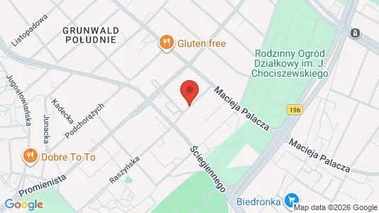 Apartments for rent i Poznań - kort over placeringen