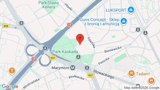 Apartments for rent i Warszawa Bielany - kort over placeringen