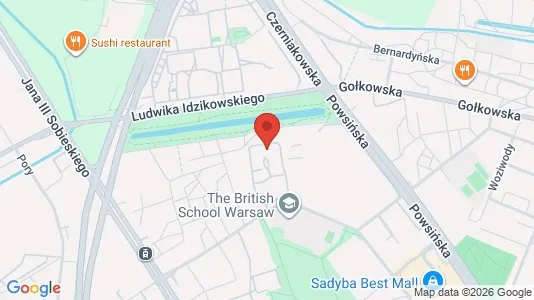 Apartments for rent i Warszawa Mokotów - kort over placeringen