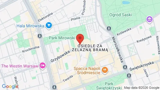 Apartments for rent i Warszawa Śródmieście - kort over placeringen