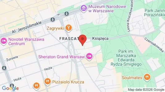 Apartments for rent i Warszawa Śródmieście - kort over placeringen
