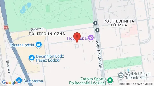Apartments for rent i Łódź - kort over placeringen