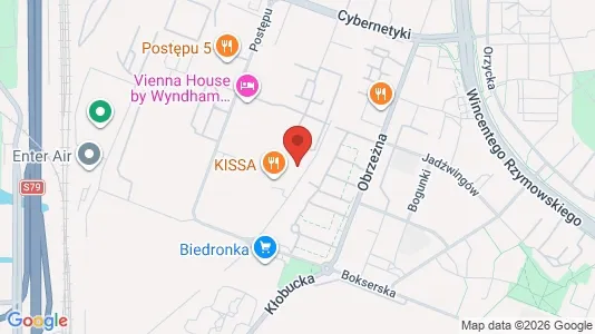 Apartments for rent i Warszawa Mokotów - kort over placeringen