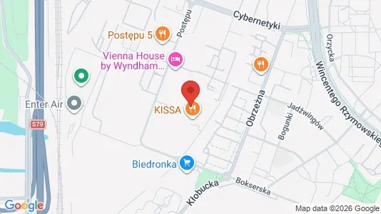 Apartments for rent i Warszawa Mokotów - kort over placeringen