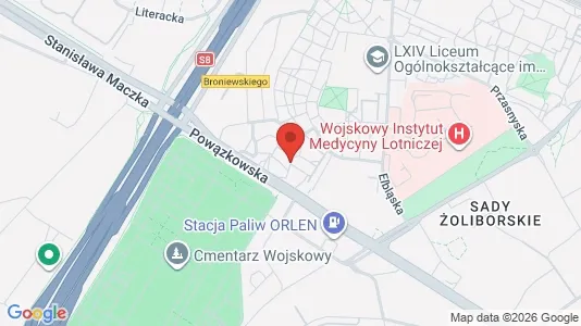 Apartments for rent i Warszawa Żoliborz - kort over placeringen