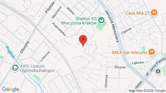 Apartments for rent i Kraków Śródmieście - kort over placeringen