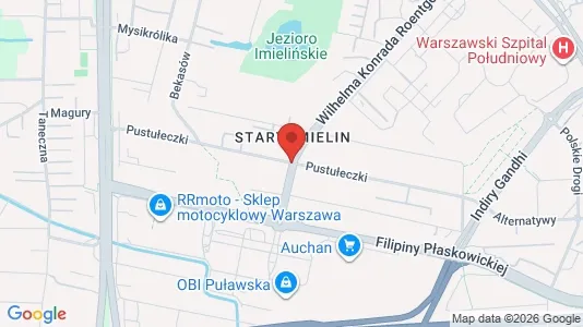 Apartments for rent i Warszawa Ursynów - kort over placeringen