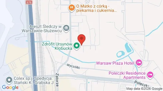 Apartments for rent i Warszawa Ursynów - kort over placeringen