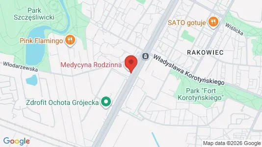 Apartments for rent i Warszawa Ochota - kort over placeringen