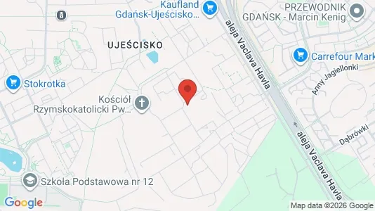 Apartments for rent i Gdańsk - kort over placeringen