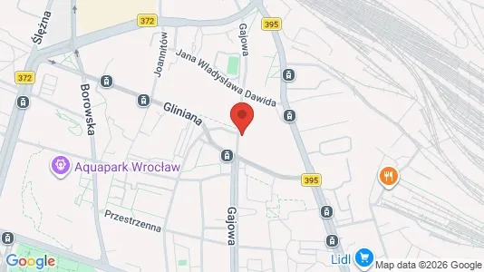 Rooms for rent i Wrocław - kort over placeringen