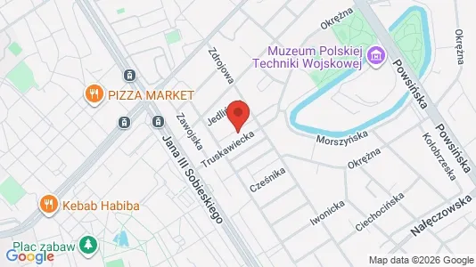 Apartments for rent i Warszawa Mokotów - kort over placeringen