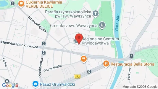 Rooms for rent i Wrocław - kort over placeringen