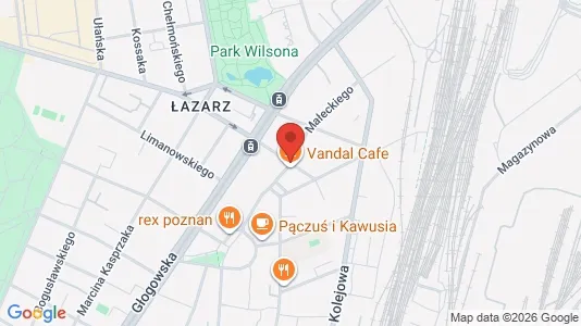 Rooms for rent i Poznań - kort over placeringen