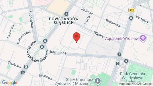 Apartments for rent i Wrocław - kort over placeringen
