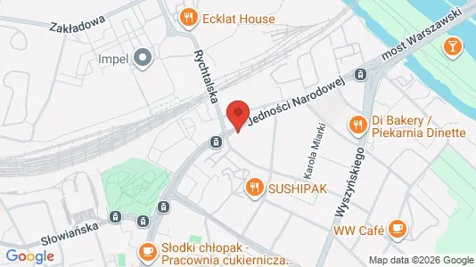 Rooms for rent i Wrocław - kort over placeringen
