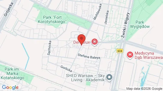 Rooms for rent i Warszawa Ochota - kort over placeringen