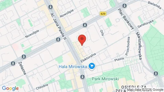 Rooms for rent i Warszawa Śródmieście - kort over placeringen