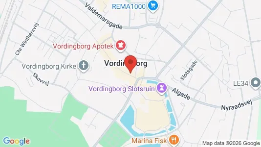 Apartments for rent i Vordingborg - kort over placeringen