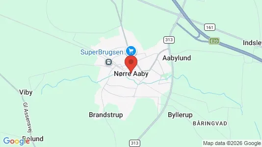 Apartments for rent i Nørre Aaby - kort over placeringen