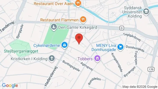 Apartments for rent i Kolding - kort over placeringen