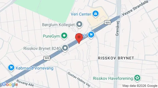 Apartments for rent i Risskov - kort over placeringen