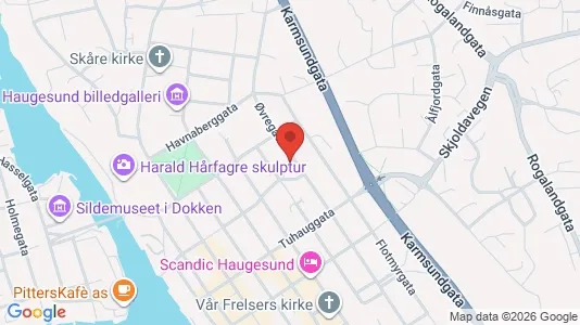 Apartments for rent i Haugesund - kort over placeringen