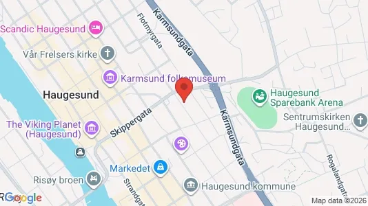 Apartments for rent i Haugesund - kort over placeringen